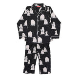 Cyberjammies Kids Unisex Polar Bear Print Pyjama Set In Black