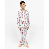 Cyberjammies Kids Unisex Snowman Printed Jersey Pyjama Set