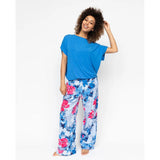 Cyberjammies Lyla Slouch Jersey Pyjama Top In Bright Blue