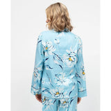 Cyberjammies Madelyn Floral Print Pyjama Top In Blue