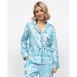 Cyberjammies Madelyn Floral Print Pyjama Top In Blue