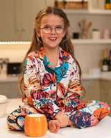 Cyberjammies Maple Girls Pumpkin Print Pyjama Set