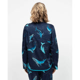 Cyberjammies Marina Womens Whale Print Pyjama Top