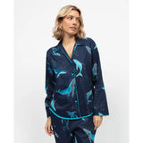 Cyberjammies Marina Womens Whale Print Pyjama Top