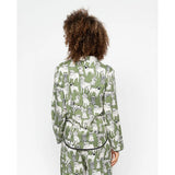 Cyberjammies Nancy Dog Print Pyjama Top In Sage Green