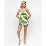 Cyberjammies Olive Leaf Printed Jersey Cami In Green