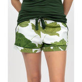 Cyberjammies Olive Leaf Printed Jersey Shorts In Green