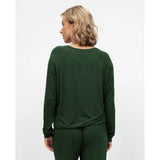 Cyberjammies Olive Womens Slouch Jersey Pyjama Top