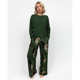 Cyberjammies Olive Womens Slouch Jersey Pyjama Top