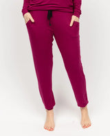 Cyberjammies Penelope Slouch Jersey Pants in Berry