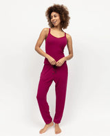 Cyberjammies Penelope Slouch Jersey Pants in Berry