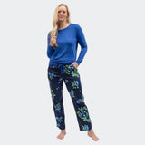 Cyberjammies Slouch Jersey Pyjama Top In Midnight Berry