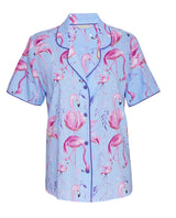 Cyberjammies Zoey Flamingo Print Pyjama Top