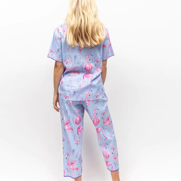 CyberJammies Zoey Flamingo Print Pyjama Top