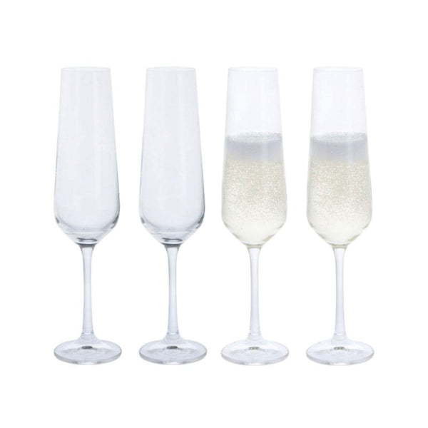 Dartington Cheers! Champagne Flute, Set of 4
