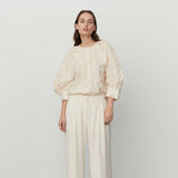 DAY Birger ét Mikkelsen Porter Blooming Fringes Top Jet Stream