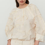 DAY Birger ét Mikkelsen Porter Blooming Fringes Top Jet Stream