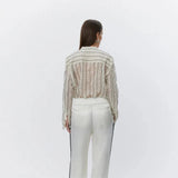 DAY Birger ét Mikkelsen Yrsa Sheer Stripe in Pistachio Shell