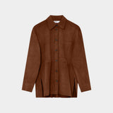 DAY Birger et Mikkelsen Andreas Suede Shirt In Caramel Cafe