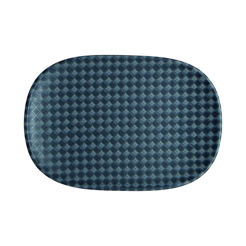 Denby Impression Accent Medium Oblong Platter Charcoal Blue