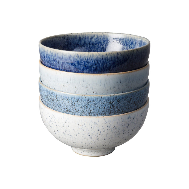 Denby Studio Blue Set Of 4 Rice Bowls