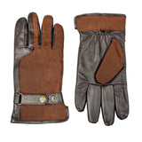 Dents - Crewkerne Men's Water-Resistant Thinsulate-Lined Imitation Deerskin Leather Gloves with Waxed Cotton