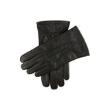 Dents - Dilton Men's Three-Point Lined Leather Gloves In Black