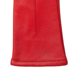 Dents Ginny Single-Point Lined Leather Gloves In Berry