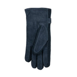 Dents - Laura Women's Three-Point Fleece-Lined Suede Gloves In Navy