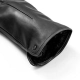 Dents - Maria Touchscreen Single-Point Faux Fur-Lined Leather Gloves In Black