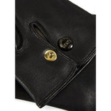 Dents - Mendip Men's Three-Point Wool-Lined Leather Officer's Gloves In Black