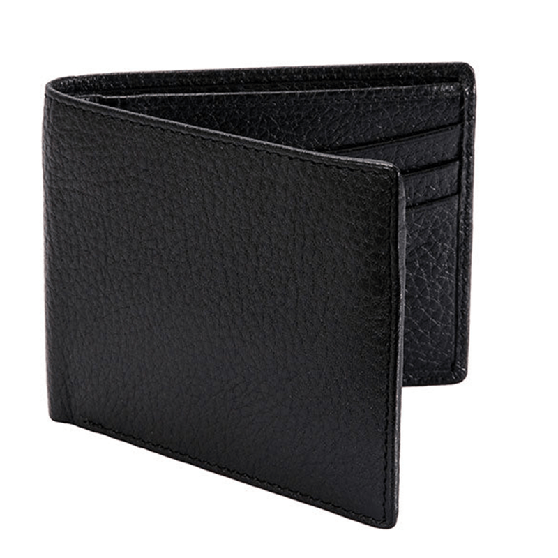 Dents Pebble Grain Leather Billford Wallet With RFID Blocking Protection Black