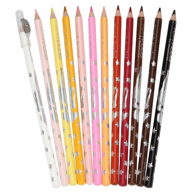 Topmodel Coloured Pencil Set - Skin And Hair Colours
