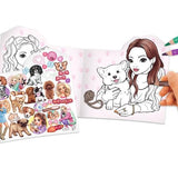 TOPModel Doggy Colouring Book Figural KITTY and DOGGY