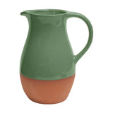 Dexam Sintra Glazed Terracotta Jug In Green