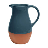 Dexam Sintra Glazed Terracotta Jug In Ink Blue