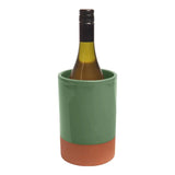 Dexam Sintra Glazed Terracotta Wine Cooler in Green