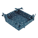 Dexam Sintra Recycled Cotton Spotted Bread Basket In Ink Blue