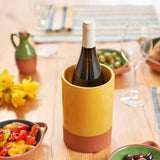 Dexam Sintra Glazed Terracotta Wine Cooler in Ochre