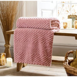 Deyongs Hemsworth Throw In Blush, 130 x 170cm