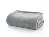 Deyongs Hudson Plain Flannel With Bonded Sherpa Back-Throw 140x180cm