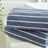 Deyongs Malmo Stripe Bath Towel In Blue White