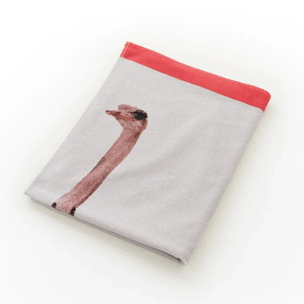 Deyongs Ostrich Printed Velour 75x150cm Cotton Beach Towel