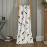 Deyongs Sterling Stag Life Sherpa Printed Soft Fleece Throw 140x180cm