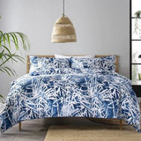 Deyongs Bamboo Blue Cotton Bedlinen Duvet Set Size Double