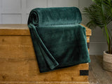 Deyongs Hudson Plain Flannel With Bonded Sherpa Back-Throw 140x180cm