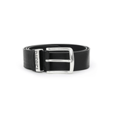 Diesel B-Visible Leather Belt In Black