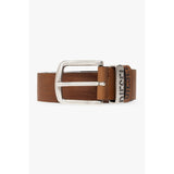 Diesel ‘Logo B-Visible’ Leather Belt In Brown