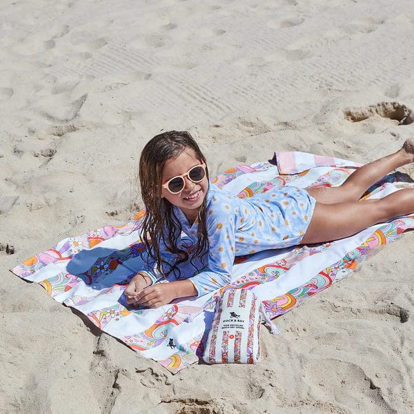 Dock & Bay Kids Beach Towels Pink Power Medium (130x70cm)