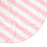 Dock & Bay Malibu Pink Round Towel Pink Stripe